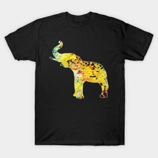 Cool Elephant Colorful Tribal T-shirt T-Shirt